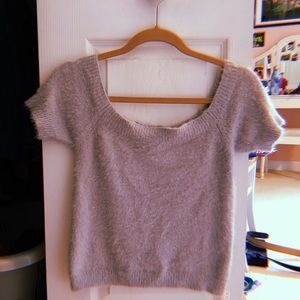 Kendall & Kylie Sweater Crop Top